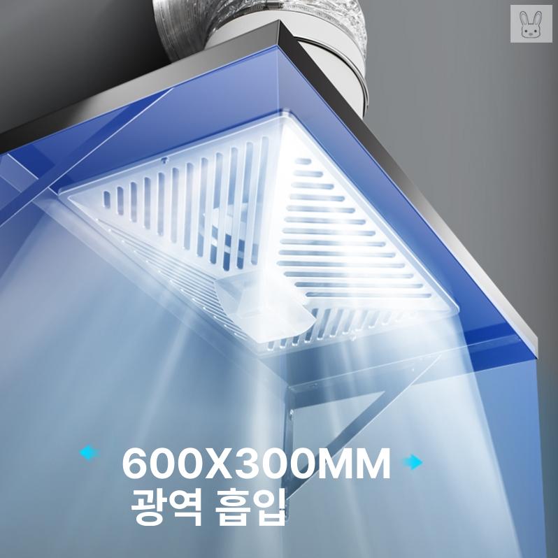 베란다 환풍기 후드 배기팬 산업용 덕트팬 흡연실 환기팬 1단계 오일 필터 6인치 150mm 2m A 1x1x1cm - 상세 이미지 3