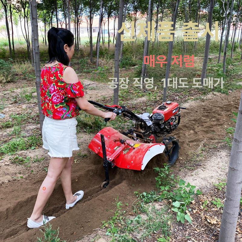 소형 트랙터 배토기 텃밭 가솔린 밭가는기계 쟁기 로타리 170 가솔린 조향 모델 - 상세 이미지 3