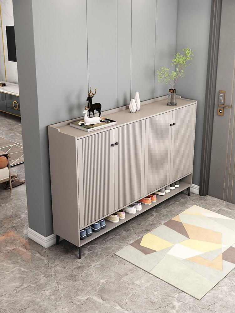 현관 틈새 신발선반 슈즈렉 조립식 다용도 신발정리 연그레이길이 120 x 너비 34 x 높이 106cm 조립식 - 상품 이미지