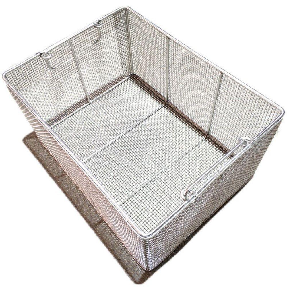 대형 스텐 채반 바구니 망 세척 스테인리스 소쿠리 메쉬 30x20x10cm 스텐 채반 - 상품 이미지