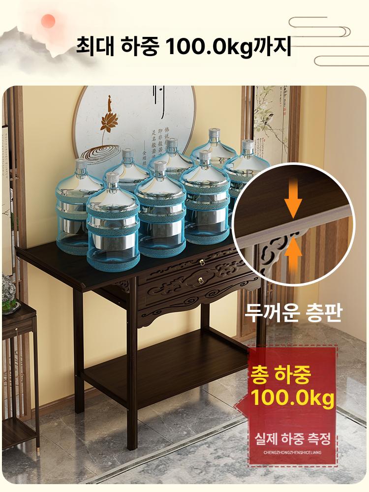 불교 테이블 공양대 가정용 제단 불단 불상 다이 법당 사찰 부처님 신당 캐비닛 소형 - 상세 이미지 4