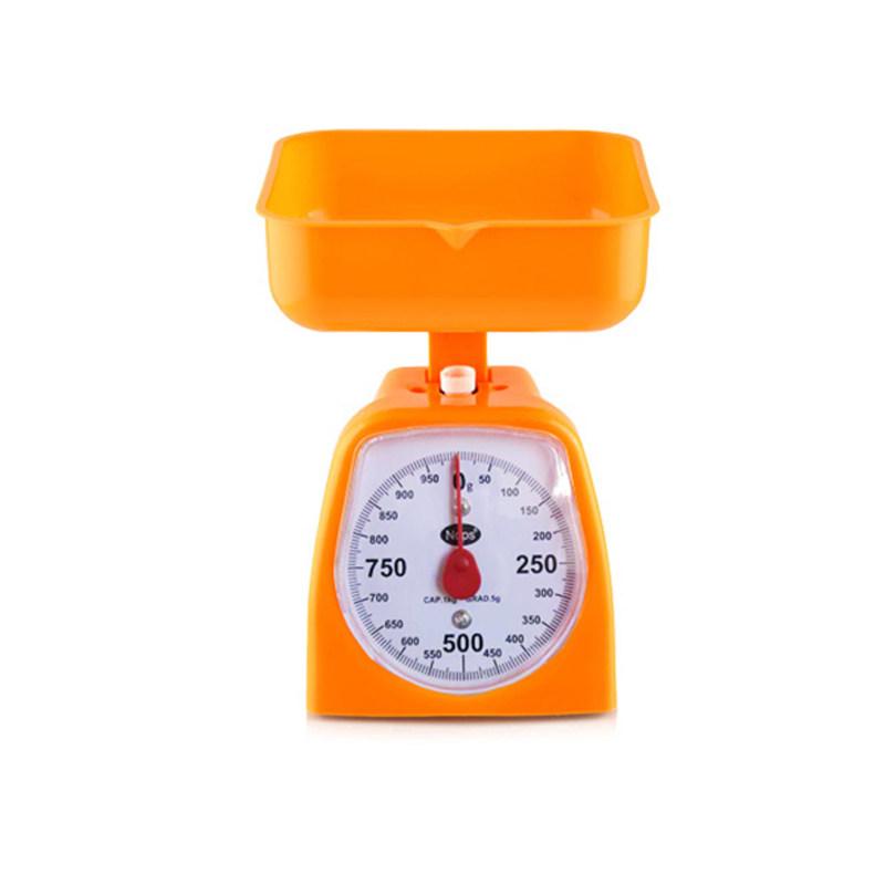 쿠킹 저울 계량기 스켈톤 요리 주방 쿠킹저울 오렌지 1kg 원형 - 상세 이미지 5