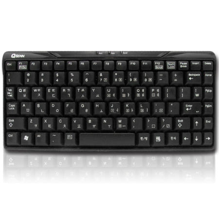 QSENN GP-K7000 (블랙) 미니 키보드 (개봉미사용중고)