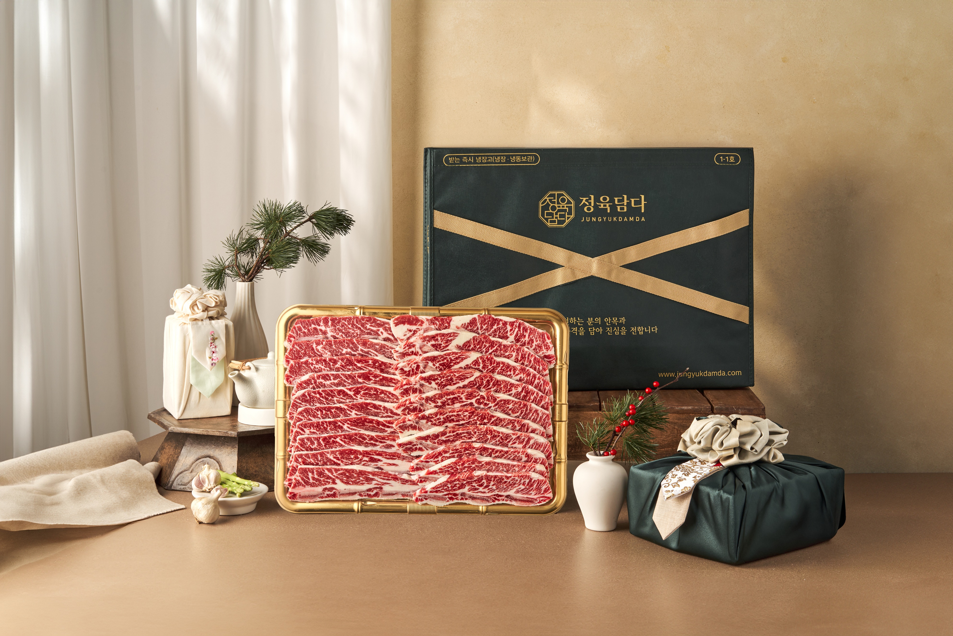 [새벽배송] 일반포장 설 명절 생 LA갈비 선물 세트 꽃갈비 1kg, 1개 이미지 2