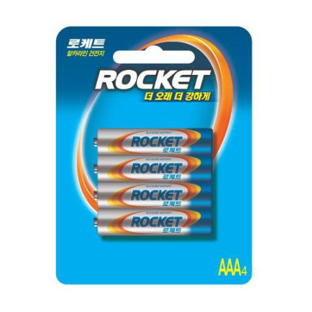 로케트 건전지(알카라인-스몰카드) LR03(AAA) 4EA x 10판