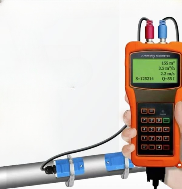 액체 유량계 변환기 RS485 통신 Modbus 디지털 휴대용 소형 DN15 100 리튬 배터리 - 상품 이미지