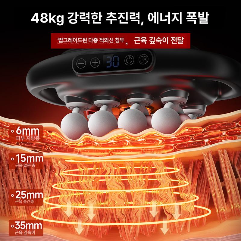 근막 다리 등 허리 근육 이완 마사지기 S7 미니 16헤드 40kg 30w - 상세 이미지 3