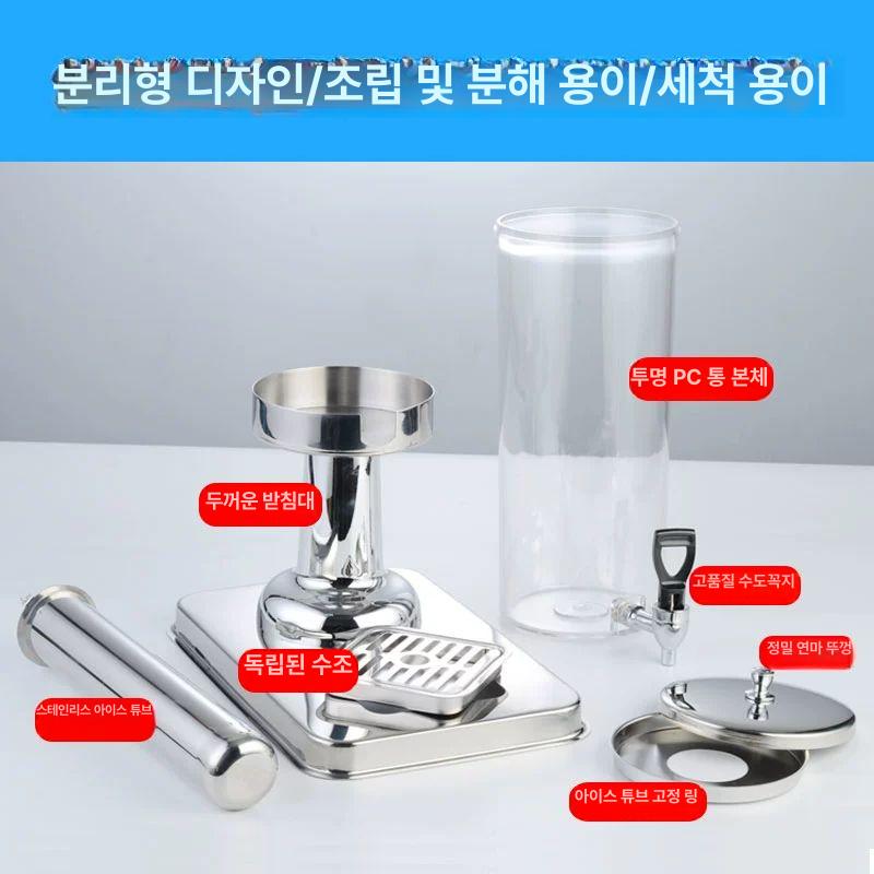 주스 디스펜서 냉음료 물통 저그 레스토랑 워터저그 음료 더블 헤드 6Lx2 - 상세 이미지 4