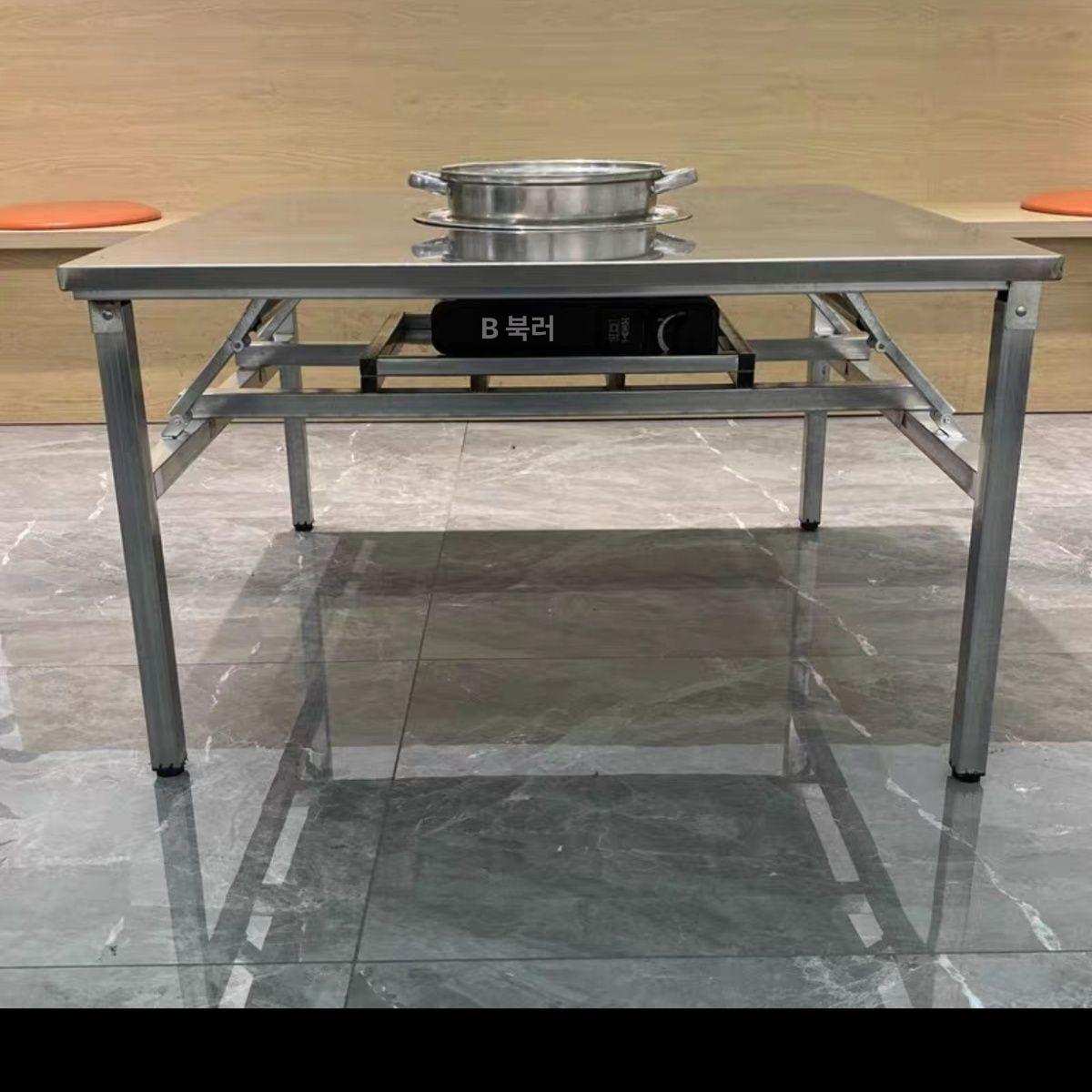 업소용 고기 테이블 바비큐 불판 식탁 고깃집 야시장 식당 테이블 - 상세 이미지 3