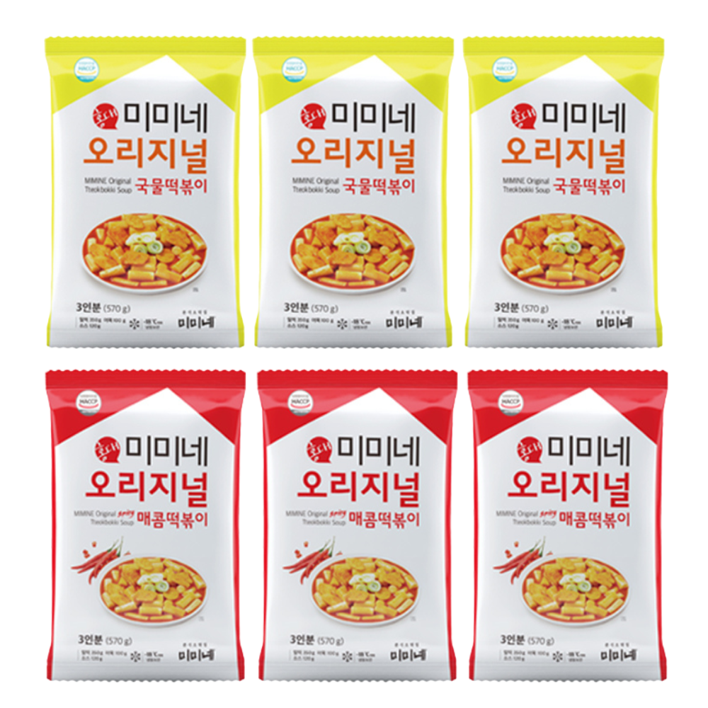 '오리지널+매콤한맛' X 국물떡볶이, 570g, 6개 - 상품 이미지