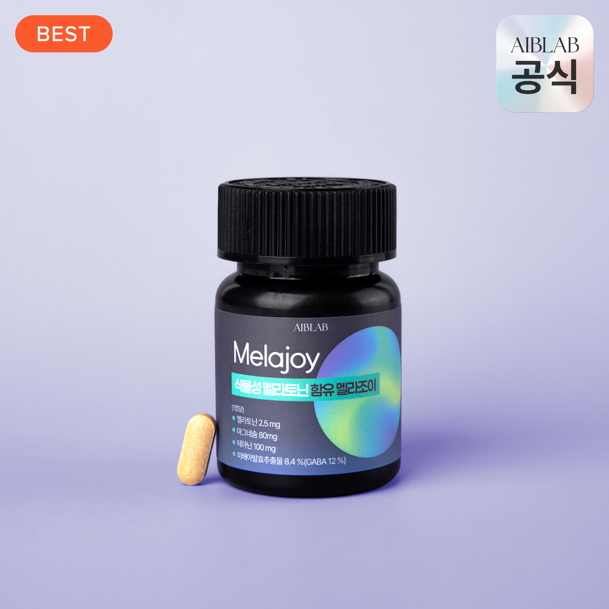 에이브랩 식물성 멜라토닌 함유 멜라조이 30정, 1개 제품 이미지