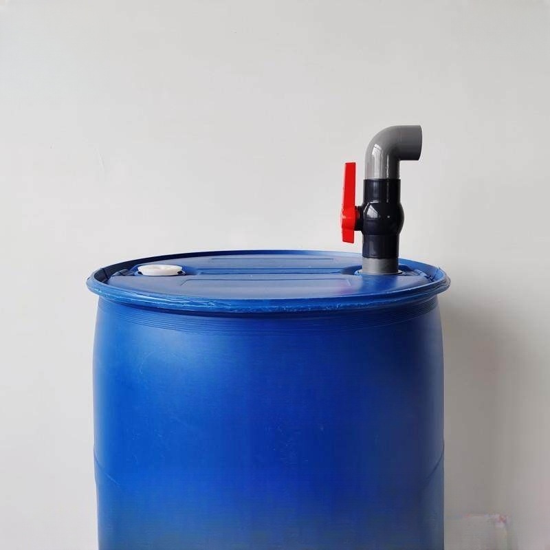 플라스틱 기름통 밸브 200L 드럼용 PVC 오일 배출 63mm 드럼마개형 45도 - 상품 이미지