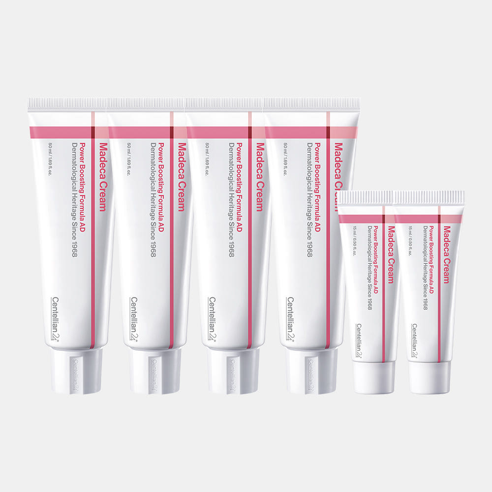 동국제약 센텔리안24 핑크 마데카크림 파워부스팅 AD 미백 탄력 크림 50ml 4개+15ml 2개