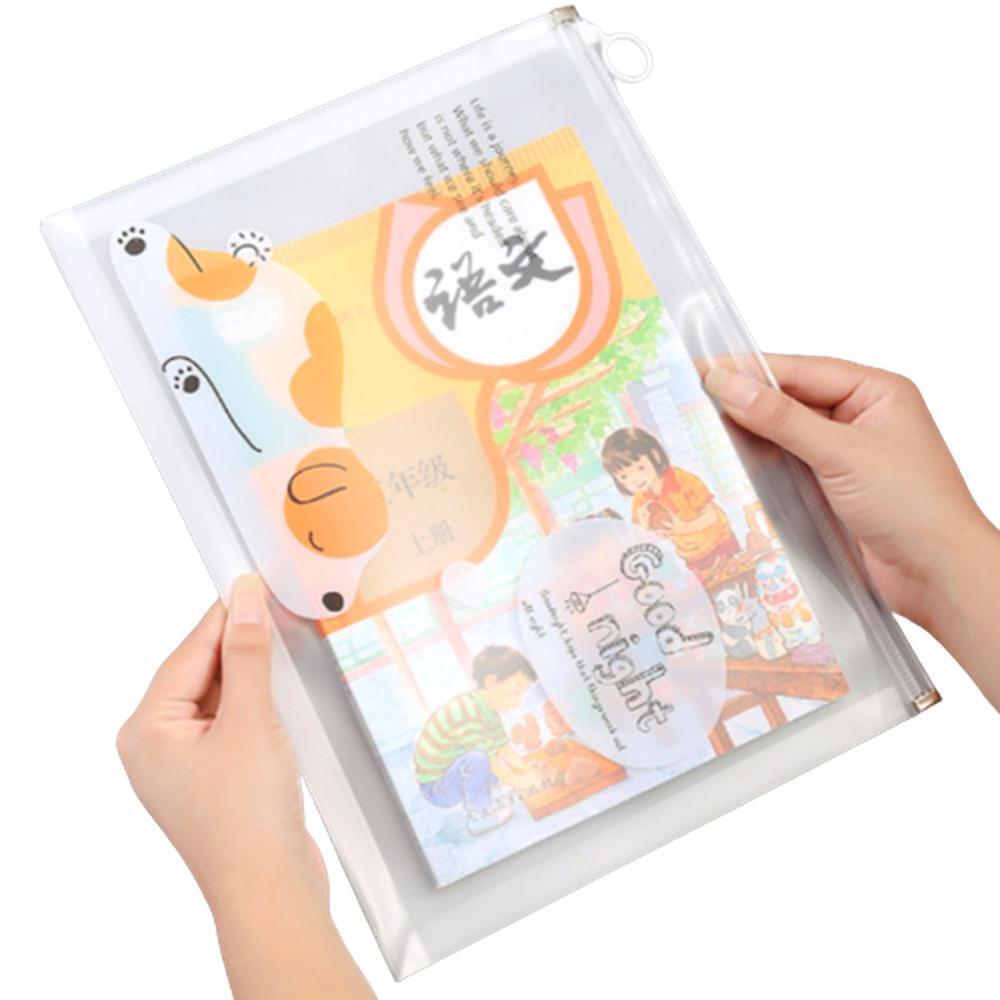 A4 투명 보관백 수납파우치 링지퍼 안전휴대