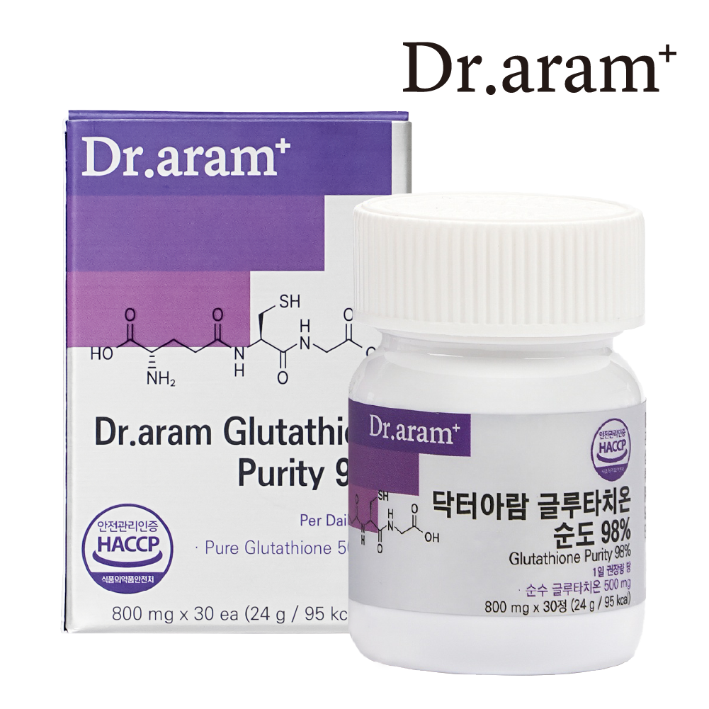닥터아람 글루타치온 순도 98% 800mg 30정, 1개 - 상품 이미지