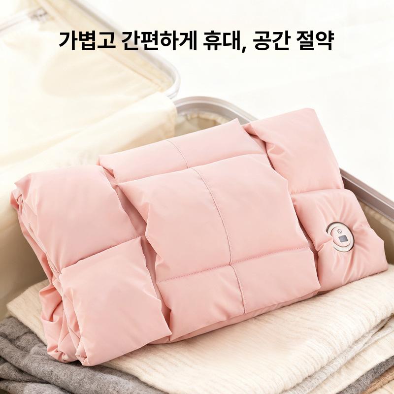 스마트 USB 무수 저압 방폭 그래핀 손난로 허리 등 따뜻한 가방 핑크 - 상세 이미지 2