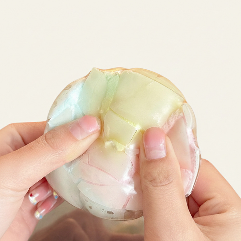 빌리네집 왁뿌볼 말랑이 솜사탕 왁스볼 왁스 뿌시기 스트레스볼 ASMR 크런치 왁뿌 스퀴시 제품 이미지