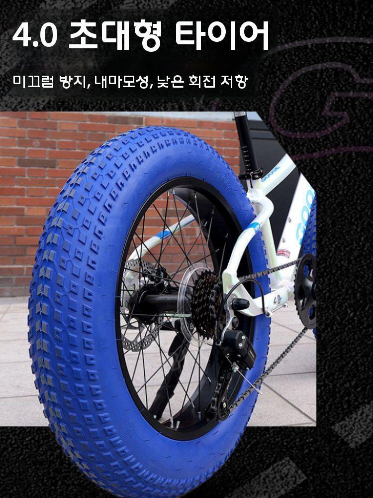 라이노패스 펫바이크 24인치 알루미늄 합금 산악 mtb 자전거 오프로드 광폭타이어 - 상세 이미지 5