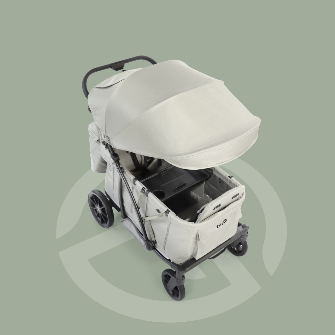 [누비앤타보] TAVO 웨건GT 유모차형 웨건 디럭스급 연년생 등하원용 GT3 그린+사은품세트