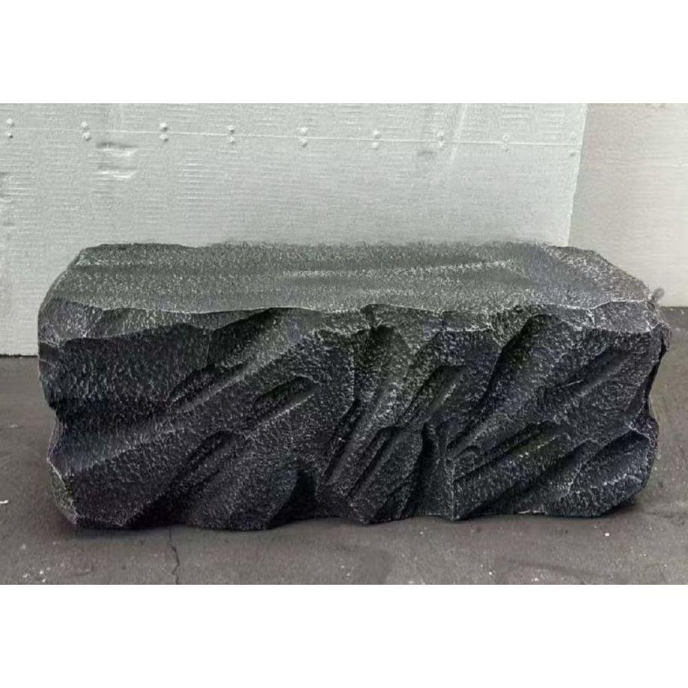 조경 카페 모형바위 바위 고밀도 모형돌 인테리어 인조스톤 돌의자 소품 다크 그레이 50cm - 상세 이미지 2