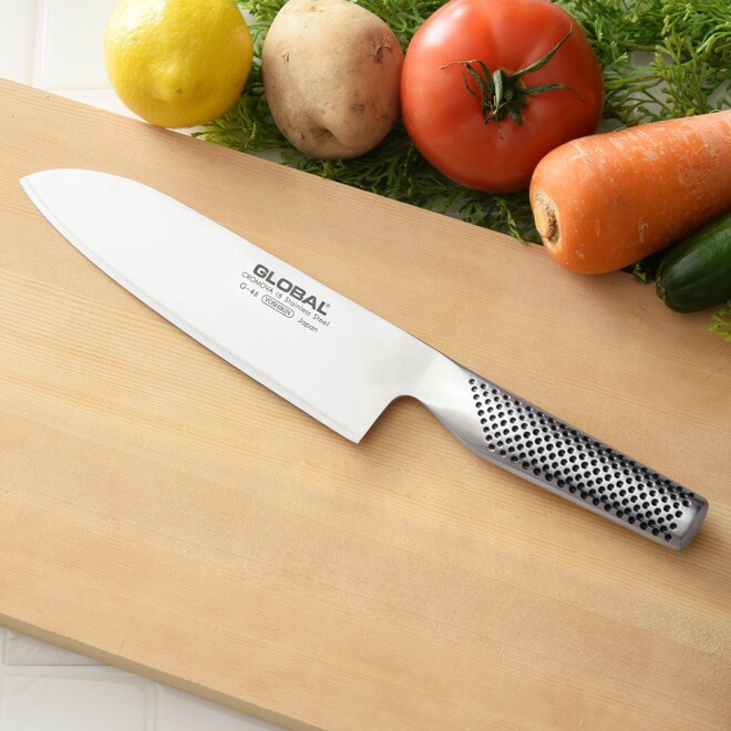 글로벌 산토쿠 식도 스테인리스 주방칼 18cm 일본제 G-46