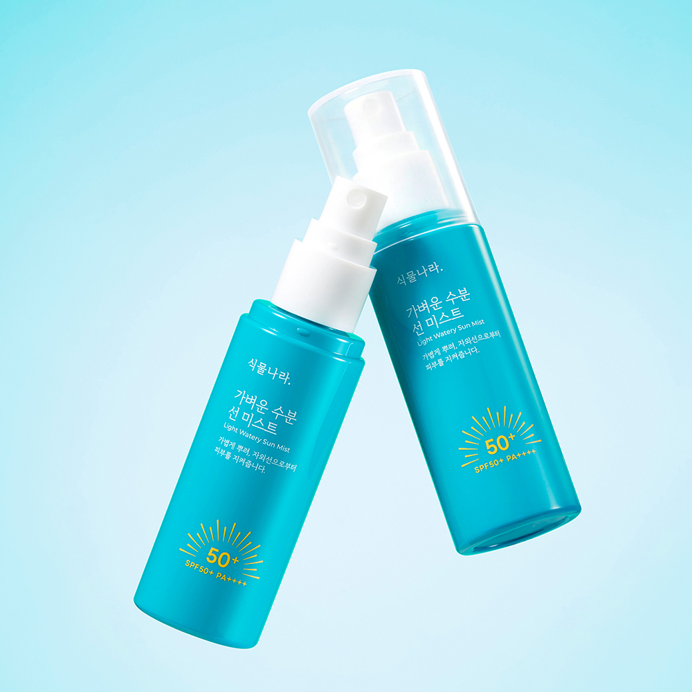 식물나라 가벼운 수분 선 미스트 80ml x 2개, SPF50+PA++++ 제품 이미지
