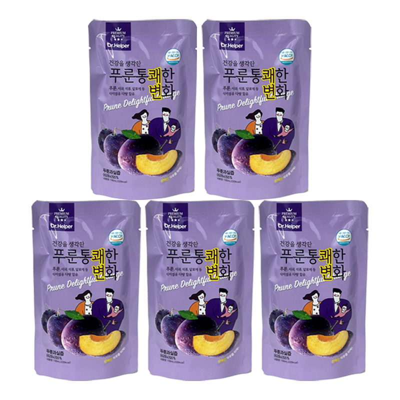 닥터헬퍼 푸룬 통쾌한변화 식이섬유 장건강 약국판매 100ml, 5개 - 상품 이미지