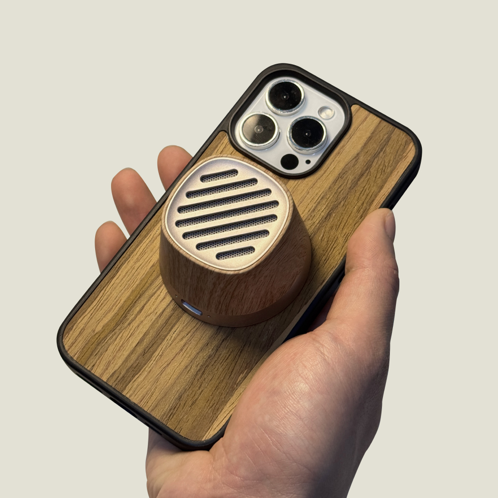 MTM 무선충전 블루투스 스피커 맥세이프 탈부착 마그네틱 미니 감성 우드 스피커 제품 이미지