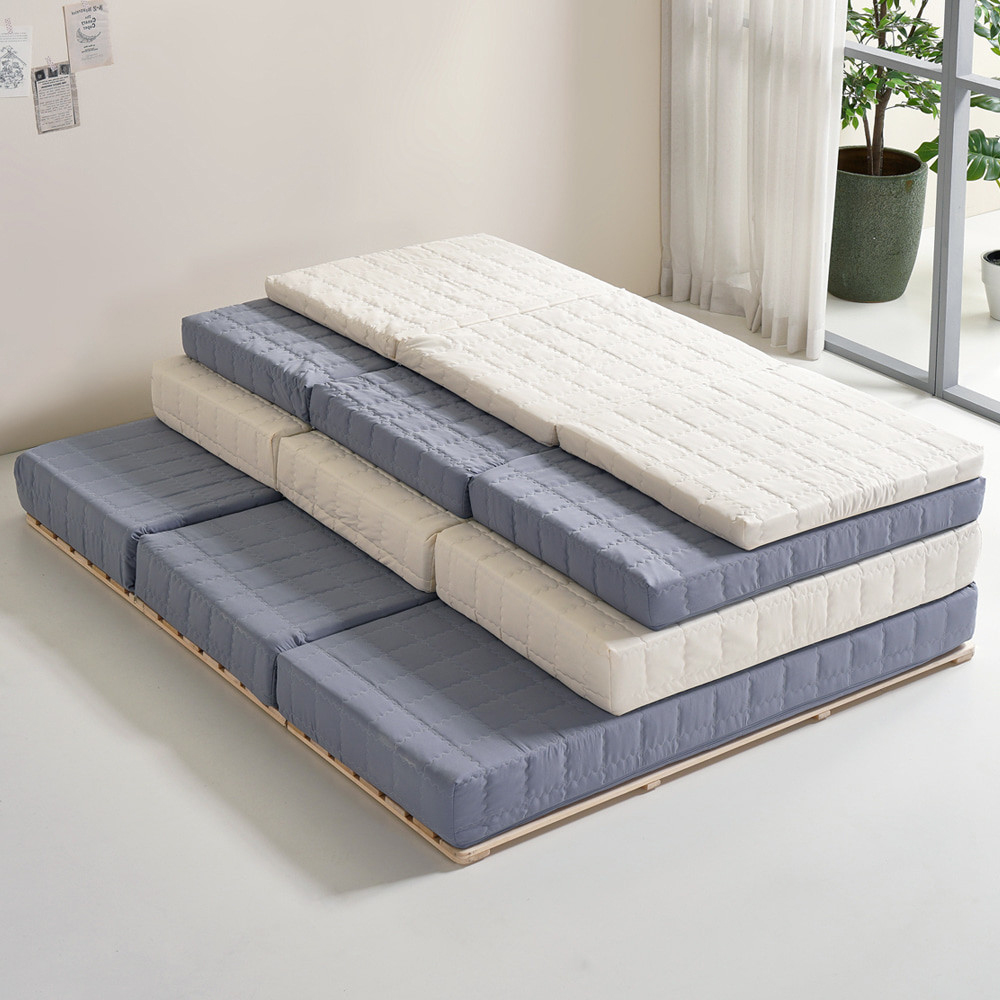 탄탄한 허리에 좋은 매트리스 접이식 침대 1인용 바닥 수면매트 5cm MS