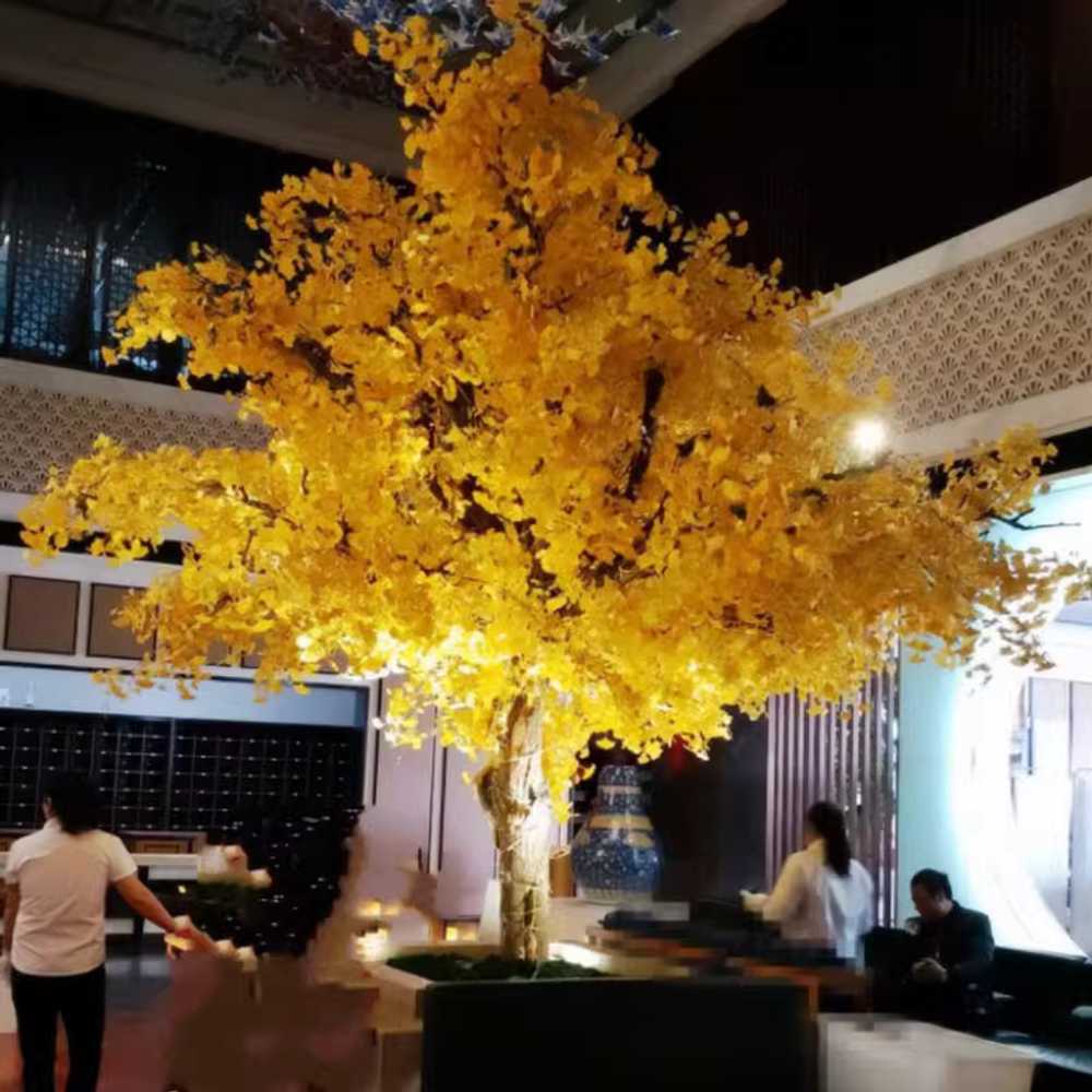 인조 은행나무 실내 거실 대형 학교 호텔 카페 단풍 1.8x1.5m 확장형 - 상세 이미지 5