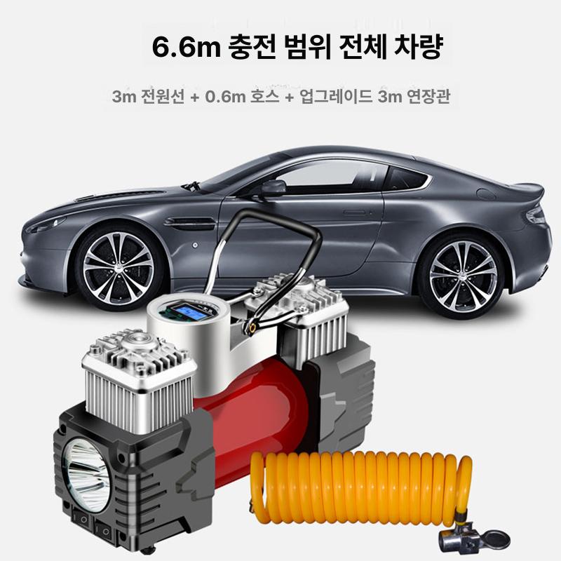 타이어 공기주입기 고성능 에어게이지 내장 차량용 버스용 디지털 자동정지 12v 220v 이미지 6