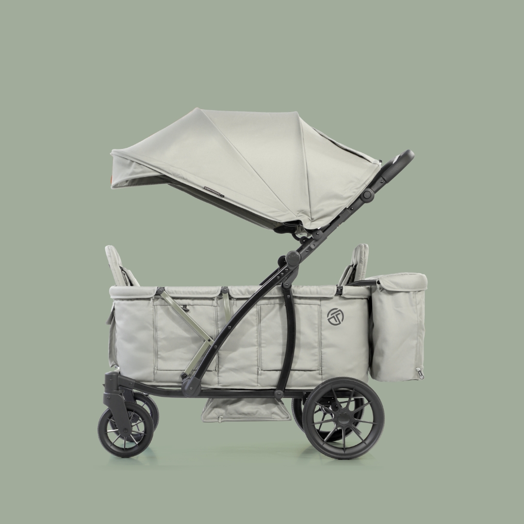 [누비앤타보] TAVO 웨건GT 유모차형 웨건 디럭스급 연년생 등하원용 GT3 그린+사은품세트