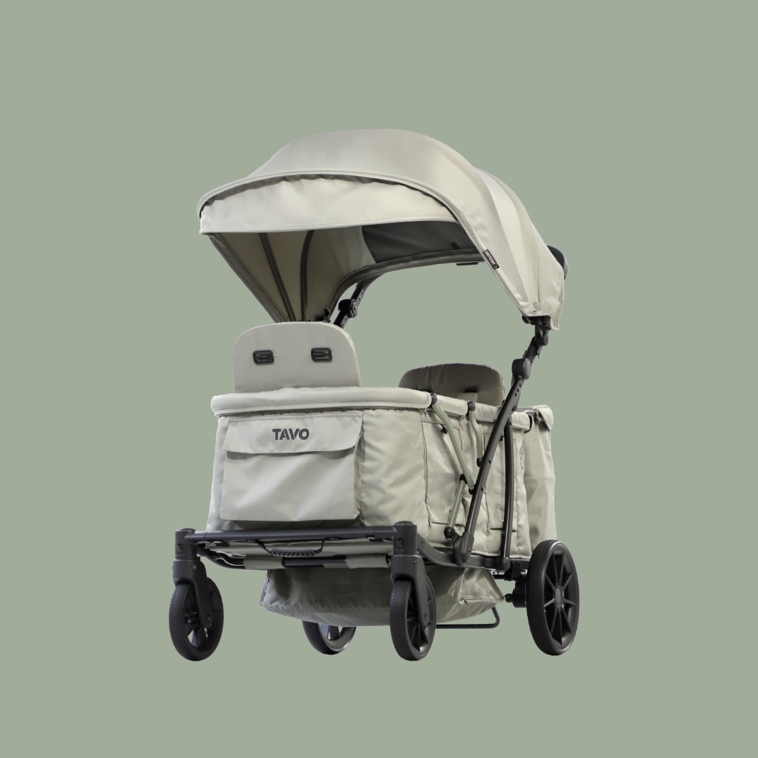 [누비앤타보] TAVO 웨건GT 유모차형 웨건 디럭스급 연년생 등하원용 GT3 그린+사은품세트