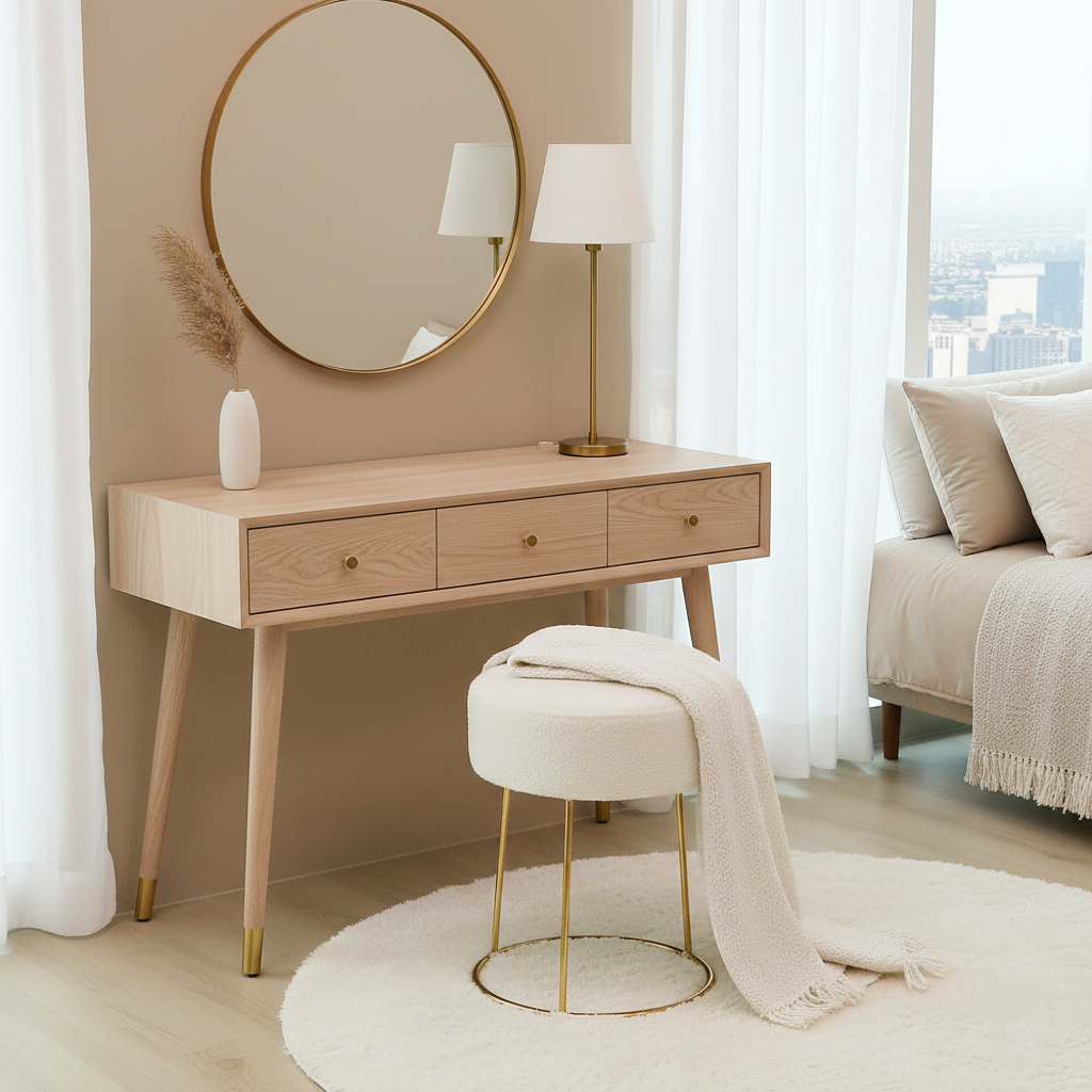 피카소 골드벨벳 인테리어 디자인 카페 원형 다용도 화장대 스툴의자