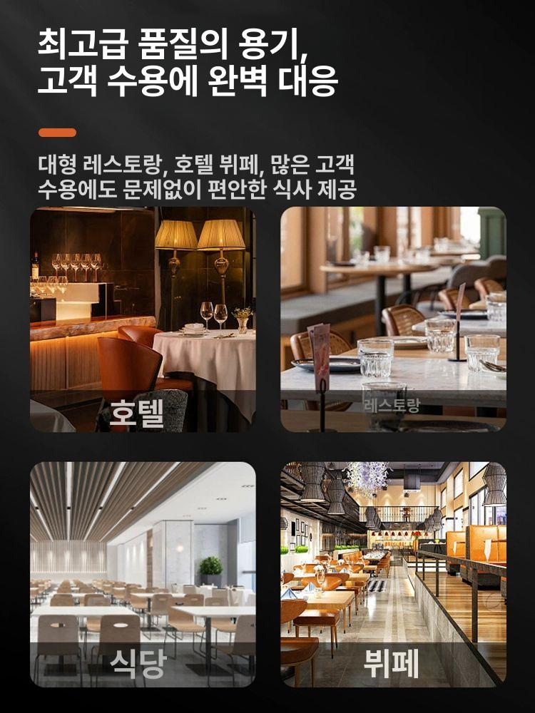 댐퍼힌지 투명커버 골드프레임 호텔 뷔페워머 차핑디쉬 짧은 직사각형 단일 9L 가열없음 - 상세 이미지 2
