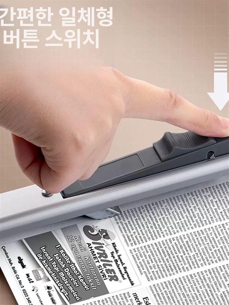 신문 철 걸이 관공서 선샤인 페이퍼 클립 도서관 파일 43cm 실버 1개 - 상세 이미지 3