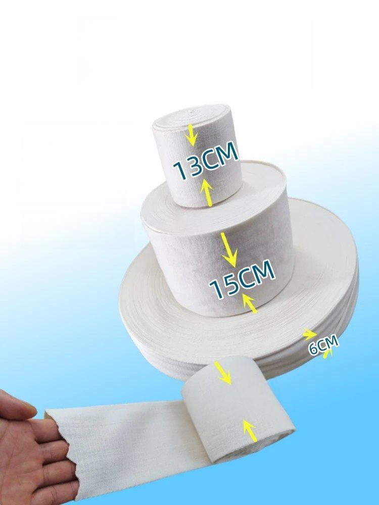 압박 찜질 튜브형 다리 붕대 스타킹 슬리브 고탄력 탄성 베이지화이트 얇은 6cm 1.5m - 상품 이미지