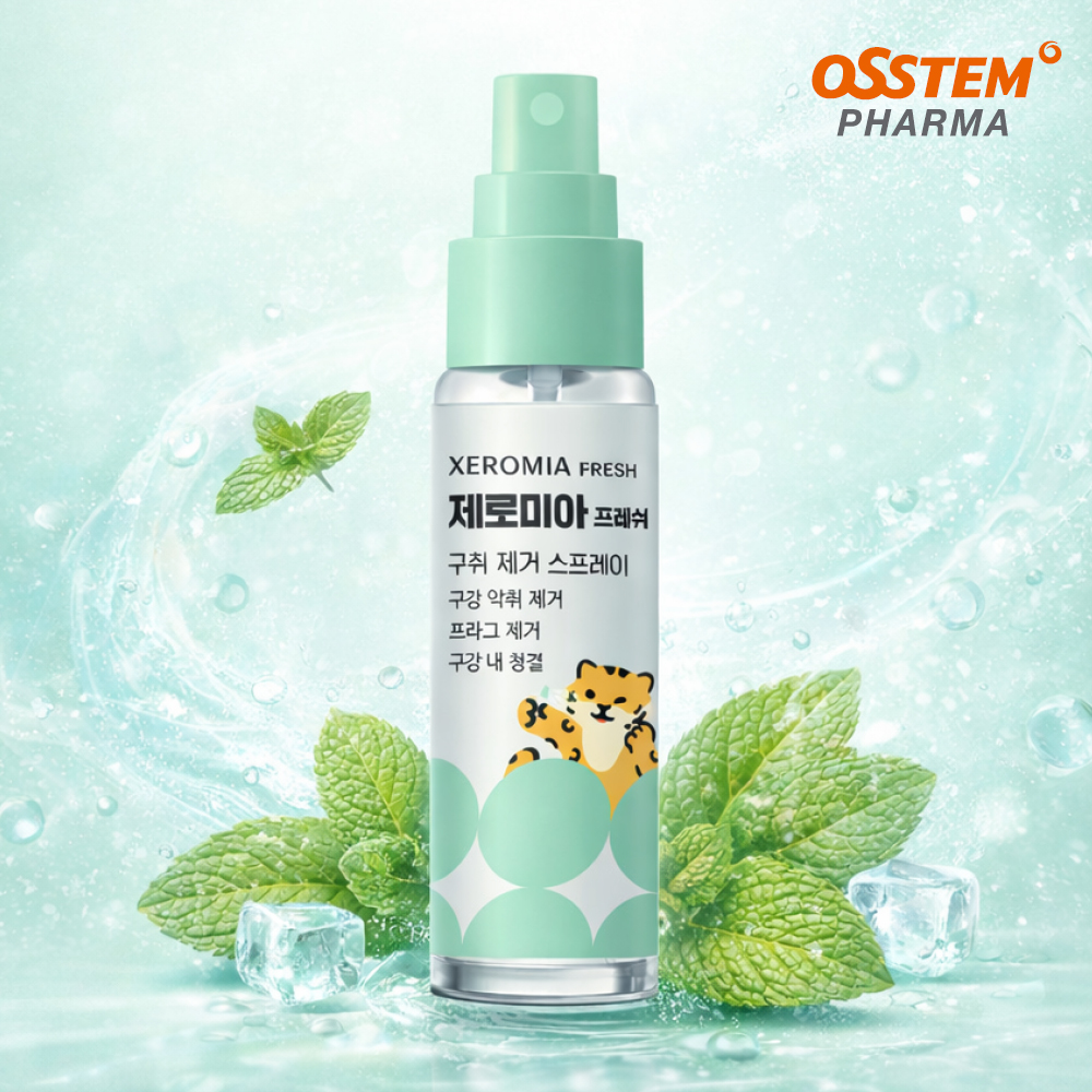 오스템파마 제로미아 프레쉬 구취제거 스프레이 20ml 구강청결 프라그케어 쿨링민트향 - 상품 이미지