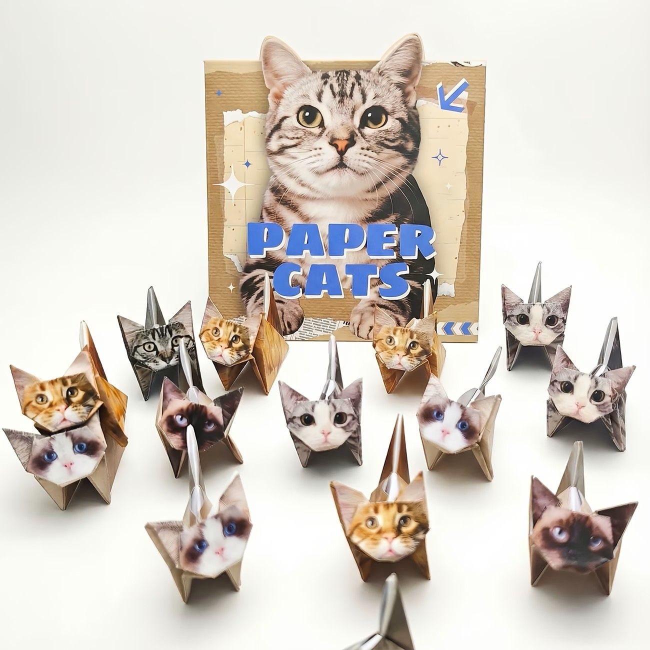 강아지 고양이 공룡 종이접기 키트 종이 페이퍼 DIY 쓸데없는 만들기 우정 선물 킬링타임 - 상품 이미지