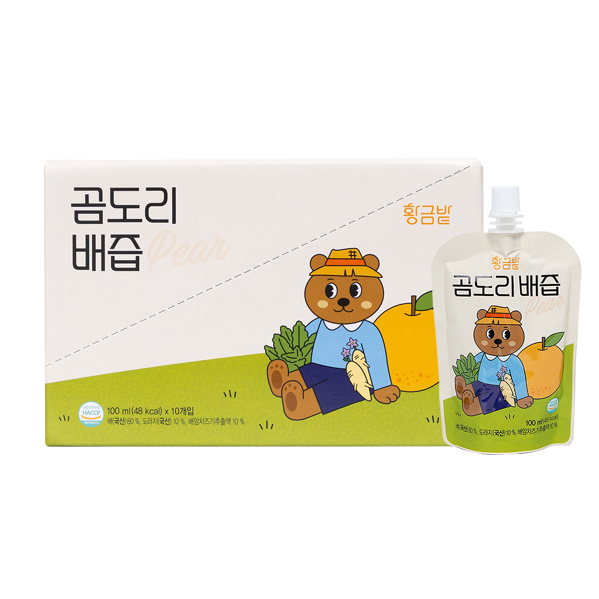 황금밭 곰보배추(배암차즈기) 도라지배즙 100mlx10팩 - 상품 이미지