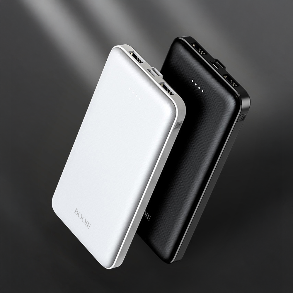 부이 휴대용 슬림 보조배터리 10000mAh + C타입 케이블 세트 대용량 C타입 기내반입 - 상품 이미지