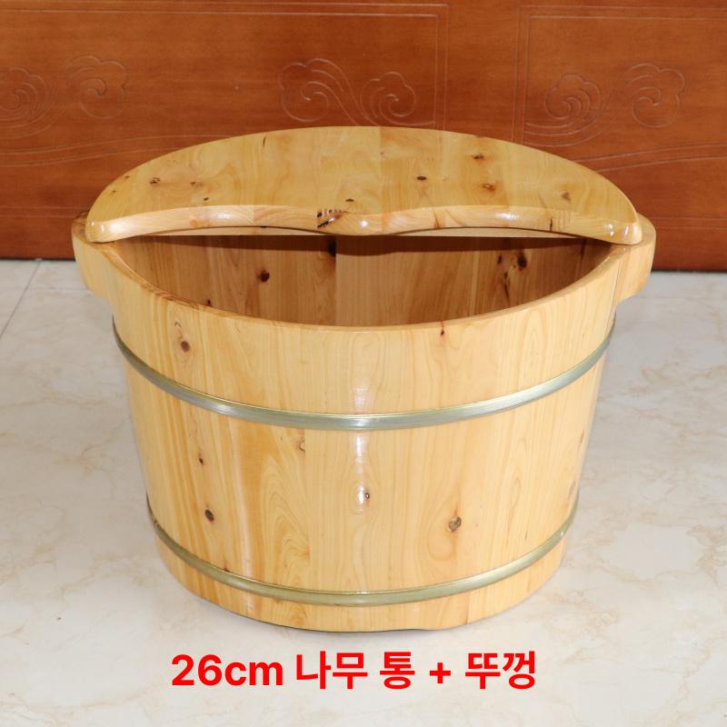 욕실 벤치 원목 목욕탕 의자 샤워 스툴 방수 찜질방 40cm 뚜껑+마사지 비드 포함 - 상세 이미지 2