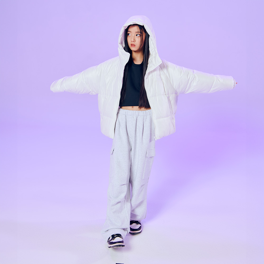 [온라인단독][더데이걸] 후드 숏패딩 TGJP24T1E 이미지 6