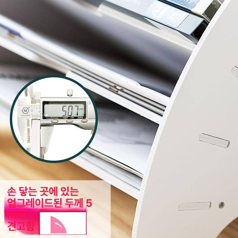 서류 정리함 파일 수납함 문서 보관함 데스크 파일꽂이 스탠드 포함 부채꼴 파일랙 - 상세 이미지 4