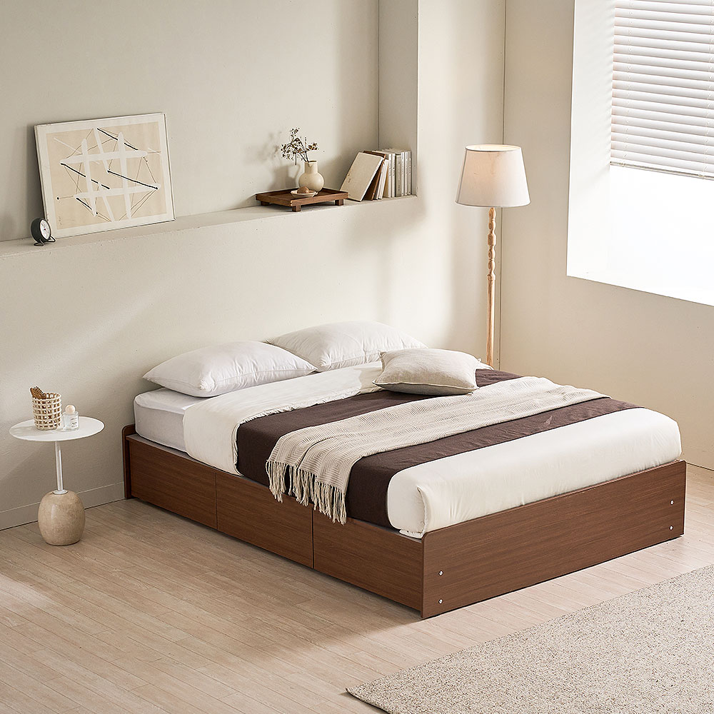 장인가구 페이즈 무헤드 평상형 서랍 수납 침대프레임 K 포켓 (높이 230,주문제작)