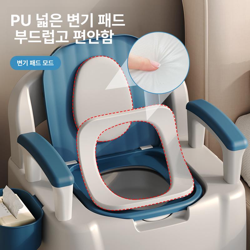 이동식 변기 농막용 야외용 소변기 캠핑용 접이식 간이 디럭스 단단한 소프트 변기용 - 상세 이미지 5