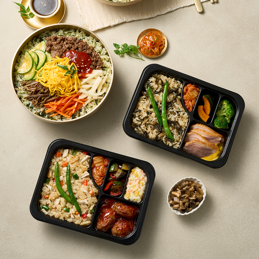 굿스푼 당뇨 도시락 식단 3종 3팩 닭갈비 김치찜 동태전 저당 임당 직장인 양많은 밥 반찬 이미지 3