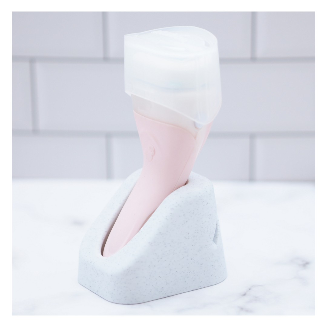 인튜이션 제모기용 거치대 여성 면도기 욕실 정리 소품 1구, 마블화이트 - 상세 이미지 2