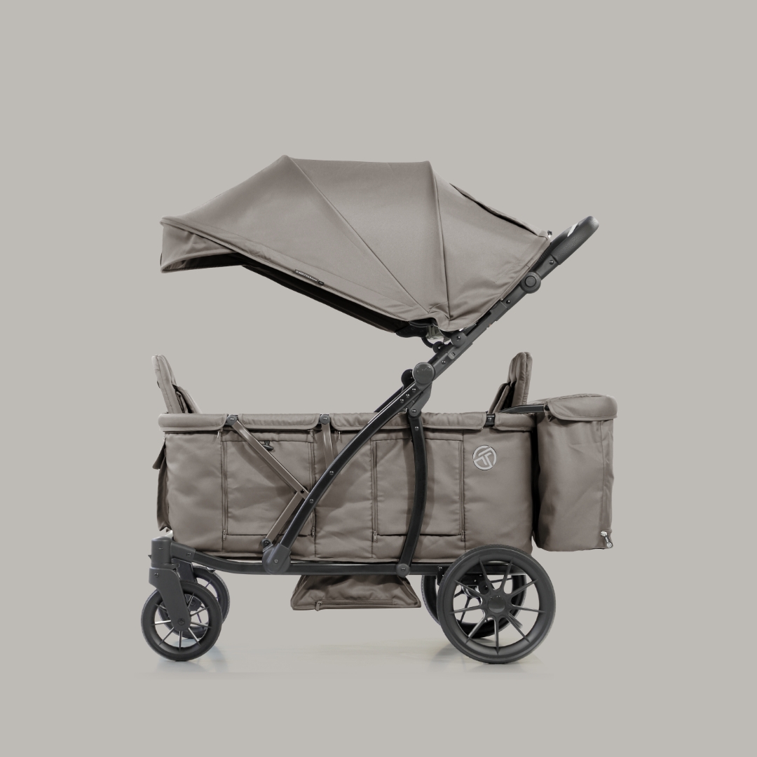 [누비앤타보] TAVO 웨건GT 유모차형 웨건 디럭스급 연년생 등하원용 GT3 브라운+사은품세트