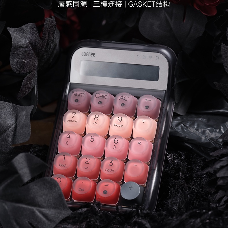 기계식 계산기 닷 파운데이션 투명 클리어 아크릴 귀여운 파스텔톤 휴대용 파운데이션 - 상세 이미지 5